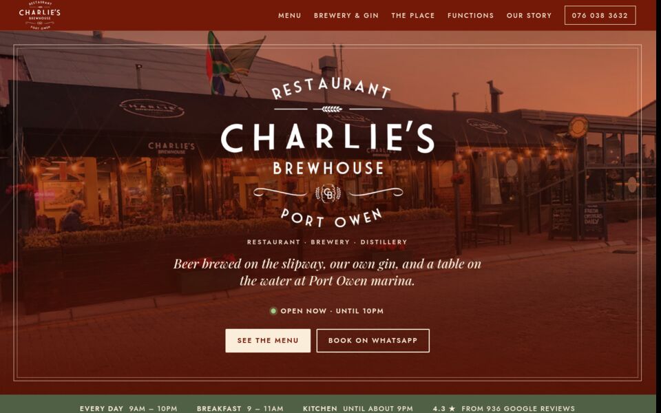 Preview of the Menu Card design